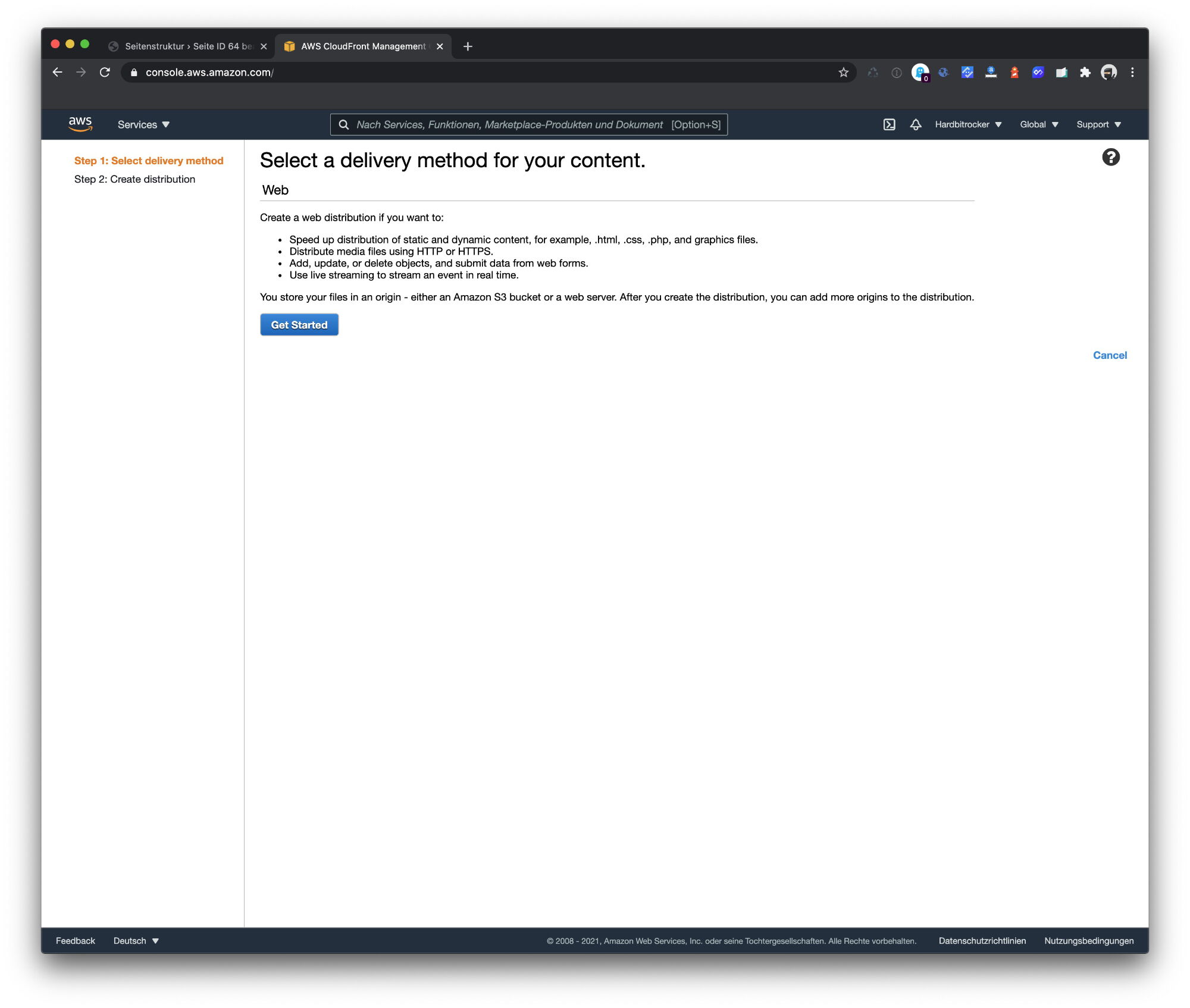 Cloudfront Contao