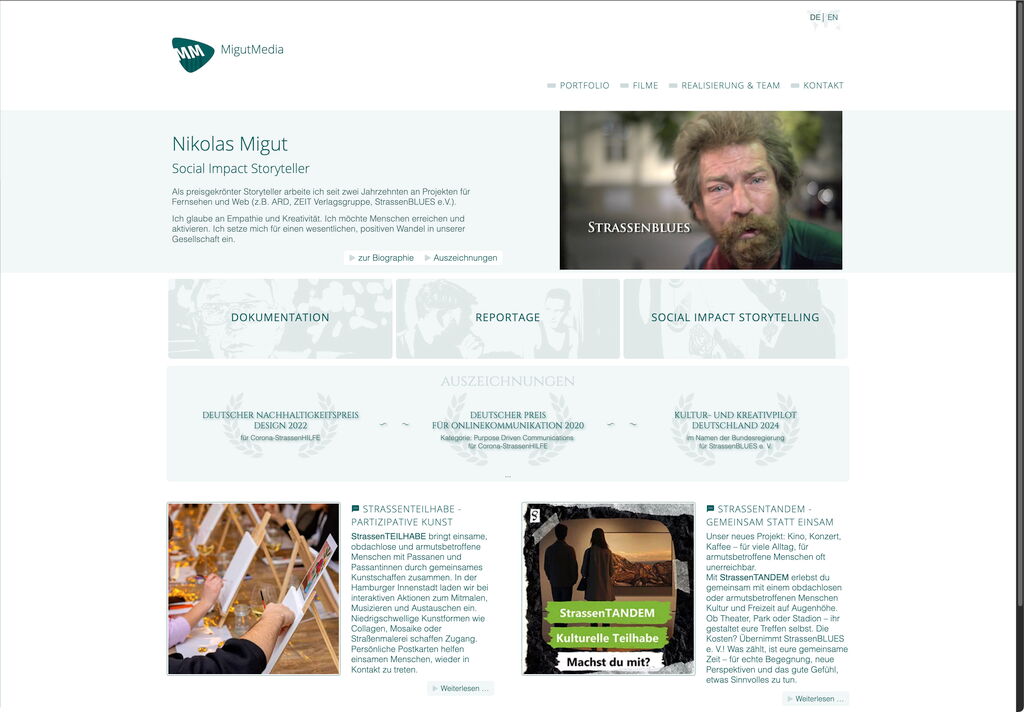 Webseite Migut Media