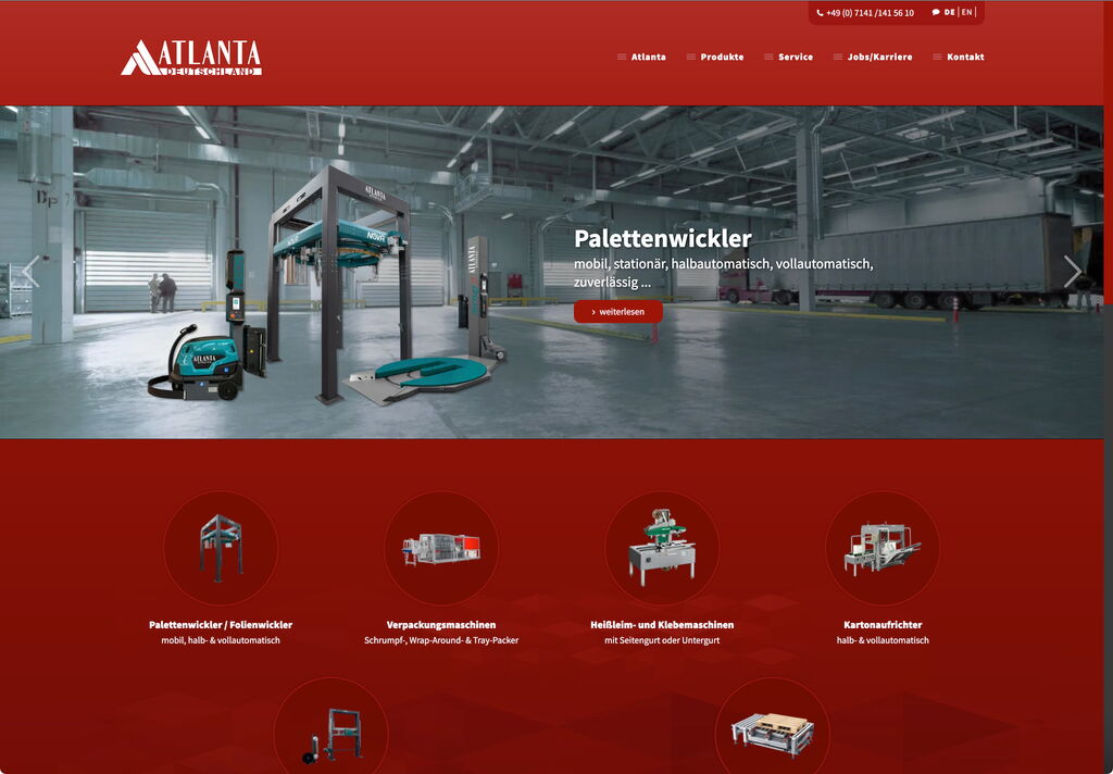 Webseite Atlanta Deutschland