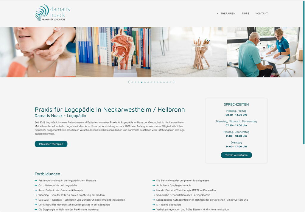 Webseite Logopädie Noack