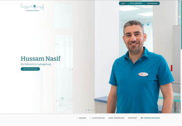 Webseite Zahnarzt Hussam Nasif